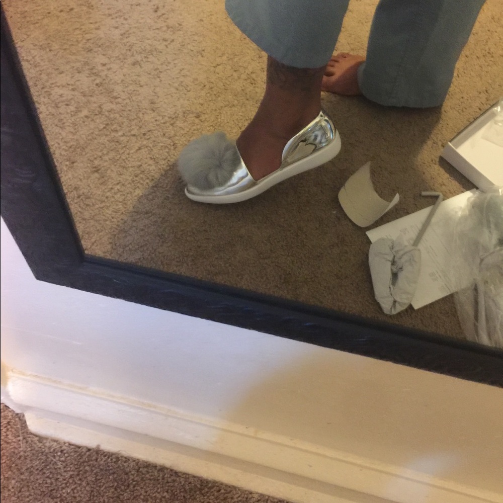 Nine West pompom sneakers